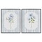 Stupell Industries Blue Blooms & Stripes 2pc Framed Giclee Set, design by Tava Studios